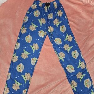 Kids Blue Pajama Pants with Character Print